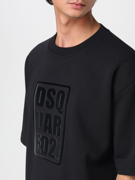 25FW 디스퀘어드2 반팔 티셔츠 S74GU0892D25006 900 Black - DSQUARED2