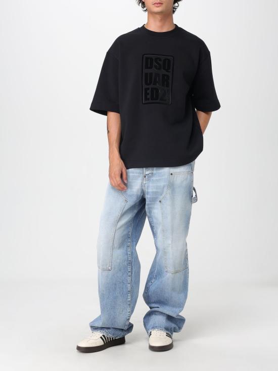 25FW 디스퀘어드2 반팔 티셔츠 S74GU0892D25006 900 Black - DSQUARED2