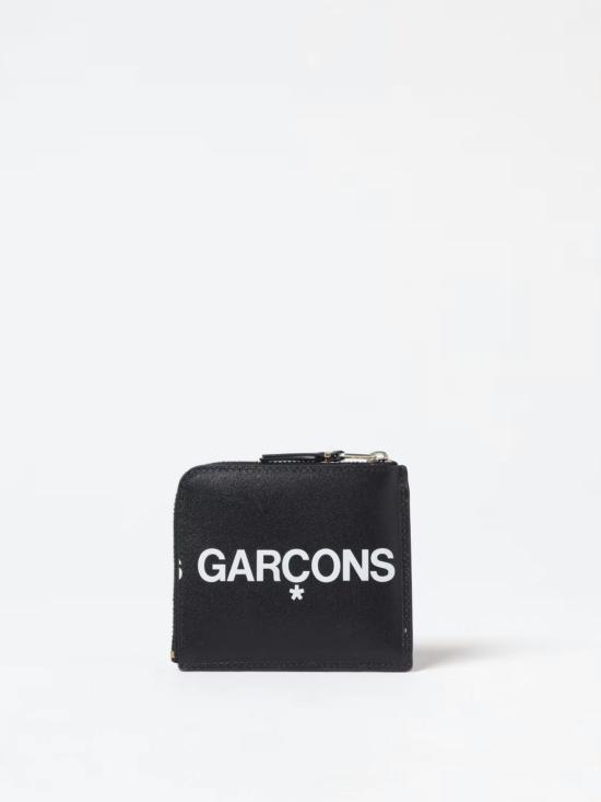 25FW 꼼데가르송 휴즈로고 레터링 하프지퍼 SA3100HL Black - COMME DES GARCONS