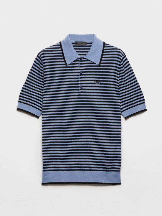 25FW 프라다 폴로 티셔츠 UMF054SOOO17FF F0B8G Avion