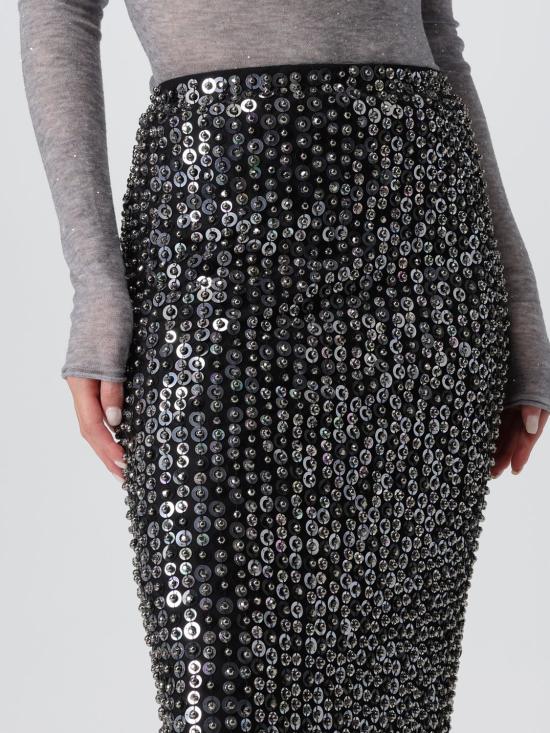 25FW 핑코 미디 스커트 105469A2QM 1GZE Blue - PINKO