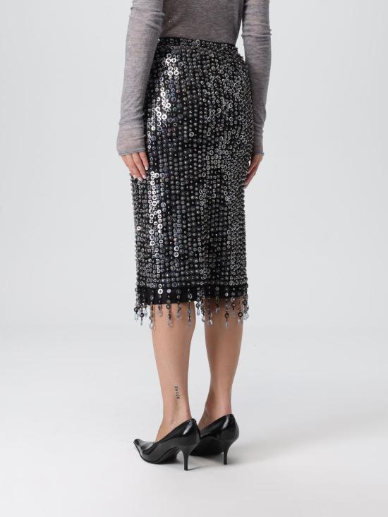 25FW 핑코 미디 스커트 105469A2QM 1GZE Blue - PINKO