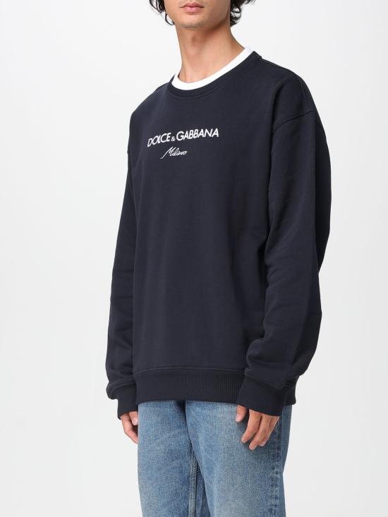 25FW 돌체앤가바나 긴팔 티셔츠 G9BQBZHU7O6 B0665 Blue - DOLCE & GABBANA