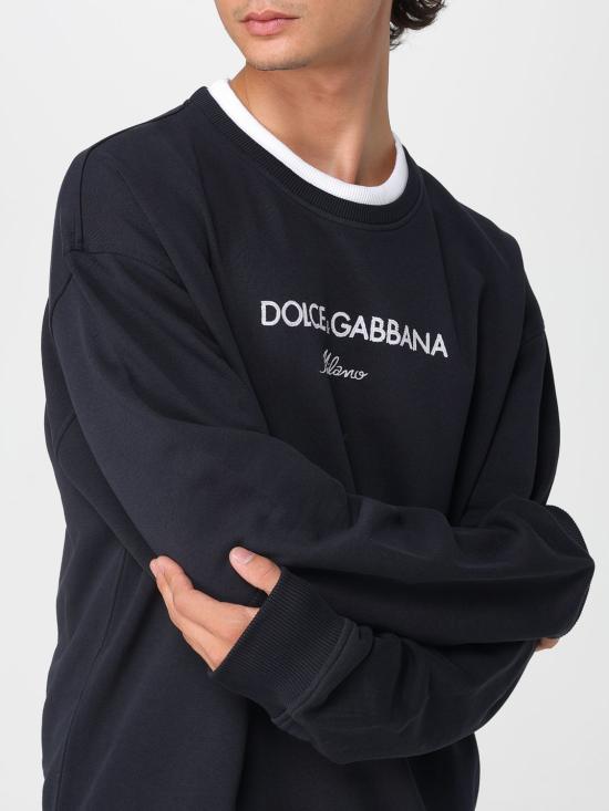 25FW 돌체앤가바나 긴팔 티셔츠 G9BQBZHU7O6 B0665 Blue - DOLCE & GABBANA