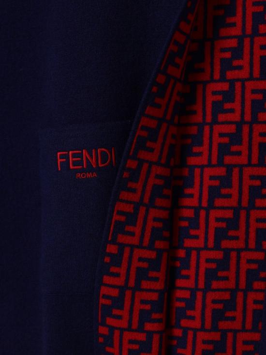 25FW [키즈] 펜디 코트 JFQ057AO29 F08B9 Blue - FENDI