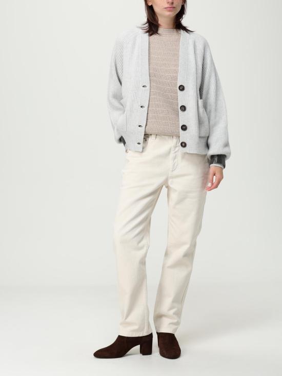 25FW 브루넬로 쿠치넬리 데님 팬츠 MPH81P5847 C8739 White - BRUNELLO CUCINELLI