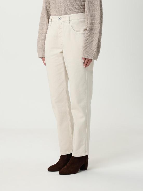 25FW 브루넬로 쿠치넬리 데님 팬츠 MPH81P5847 C8739 White - BRUNELLO CUCINELLI