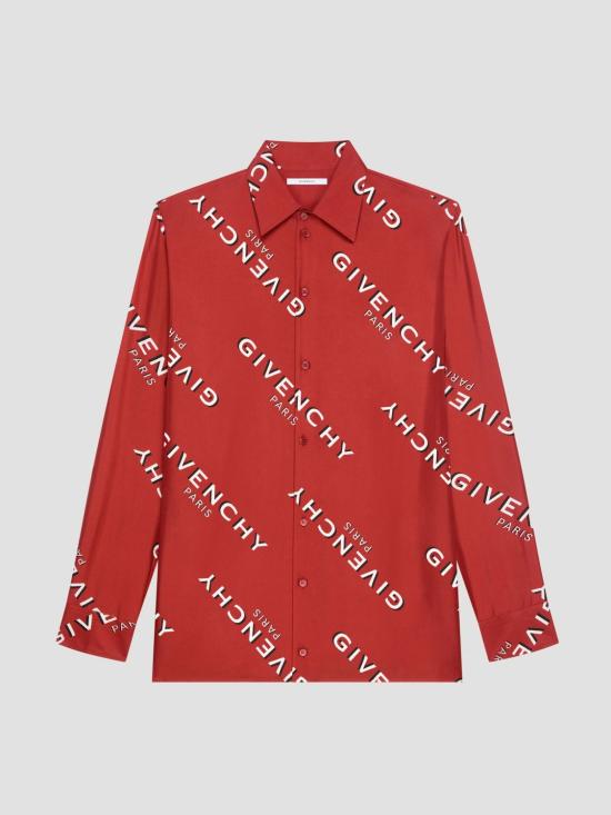 25FW 지방시 긴팔 셔츠 BM616K1673 600 Red