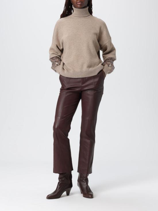 25FW 브루넬로 쿠치넬리 캐시미어 터틀넥 M12730003 C077 Beige - BRUNELLO CUCINELLI