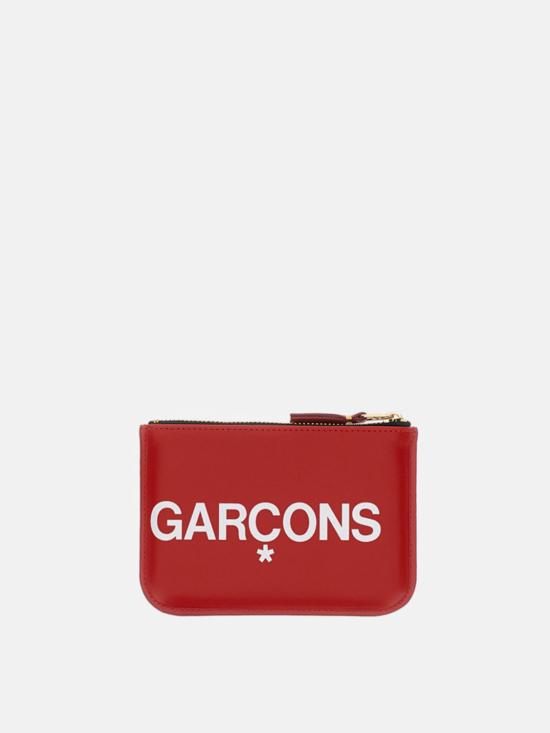 25FW 꼼데가르송 클래식 레더 라인 파우치 SA8100HL Red - COMME DES GARCONS