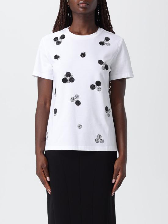 25FW 막스마라 스튜디오 반팔 티셔츠 2526946051600 004 White