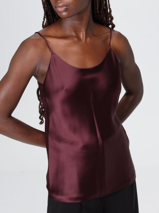 25FW 막스마라 민소매 티셔츠 2521166014600 041 Burgundy - MAX MARA