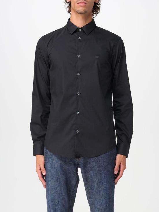 25FW 엠포리오 아르마니 긴팔 셔츠 8N1C091NI9Z 0999 Black