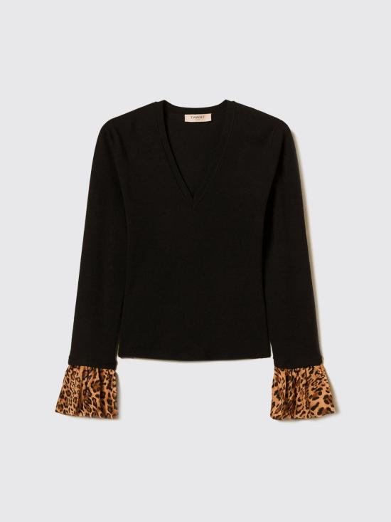 25FW 트윈셋 스웨터 252TP3154 12754 Black - TWINSET