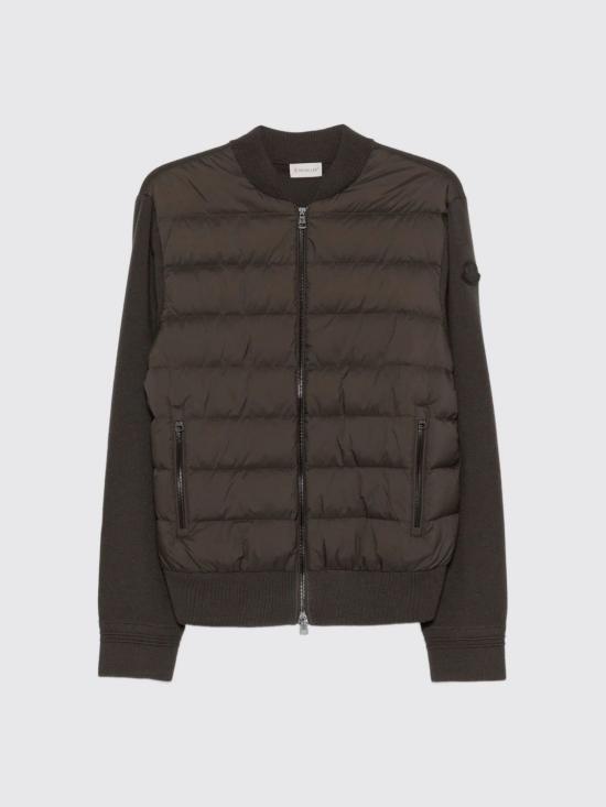 25FW 몽클레어 패딩 울 집업 가디건 9B00015M1131 243 Brown