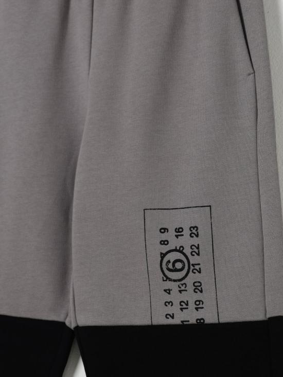 25FW [키즈] MM6 메종마르지엘라 트레이닝/조거 팬츠 M60842MM04H M6C37 Grey - MM6 MAISON MARGIELA