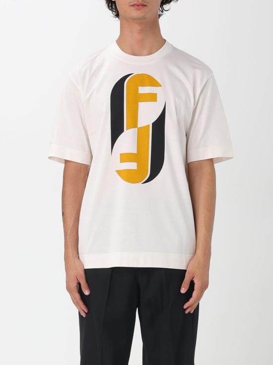 25FW 펜디 반팔 티셔츠 FY0936AOZ4 F1J7C White