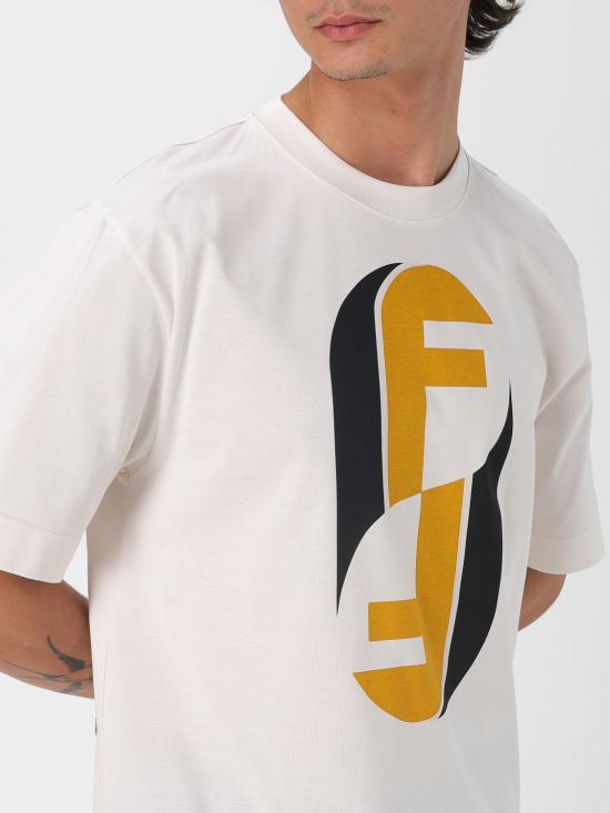 25FW 펜디 반팔 티셔츠 FY0936AOZ4 F1J7C White - FENDI