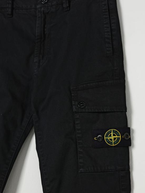 25FW [키즈] 스톤 아일랜드 트레이닝/조거 팬츠 3100008S0198 V0129 Black - STONE ISLAND