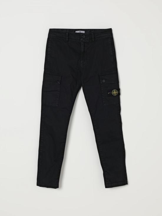 25FW [키즈] 스톤 아일랜드 트레이닝/조거 팬츠 3100008S0198 V0129 Black