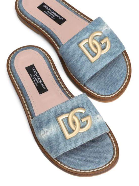 25SS [키즈] 돌체앤가바나 샌들 D11285 A4801 8X061 Blue - DOLCE & GABBANA