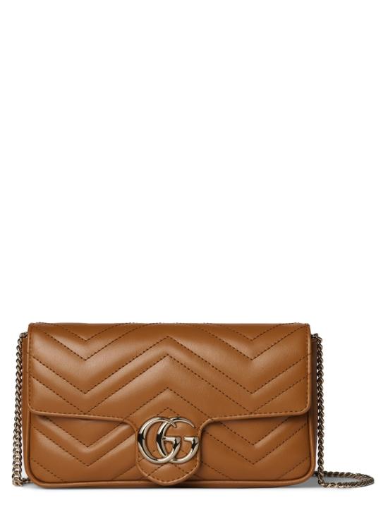 25FW 구찌 GG 마몽 스몰 숄더백 751526AAET82718 BROWN DOM - GUCCI