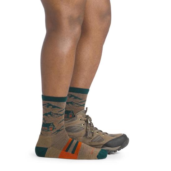  단 터프 양말 Darn Tough Hike Hut 마이크로 크루 중량 하이킹 - DARN TOUGH