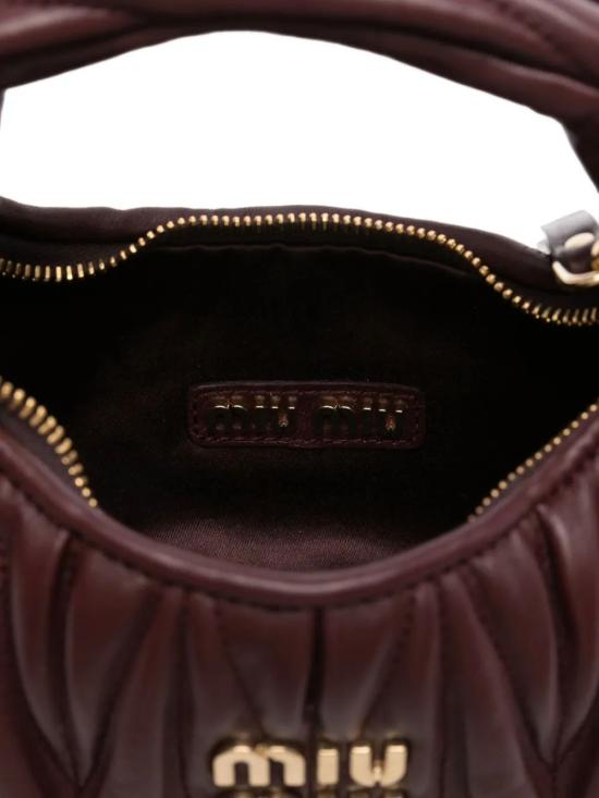 25FW 미우미우 토트백 5BP078VOOOAN88 F0007 BORDEAUX - MIU MIU