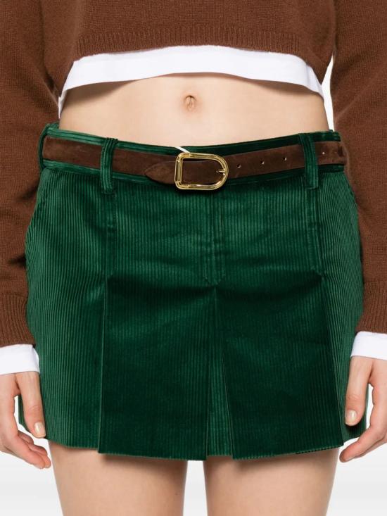 25FW 미우미우 코듀로이 미니스커트  MG2515SOOO13I4 F0L76 BILIARDO - MIU MIU