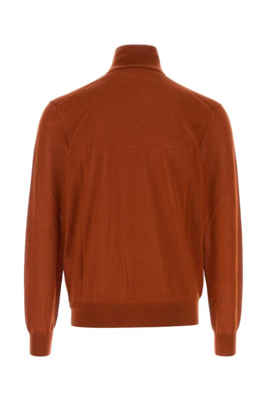 25FW 생로랑 울 터틀넥 스웨터 821739Y76GM 6160 Orange - SAINT LAURENT