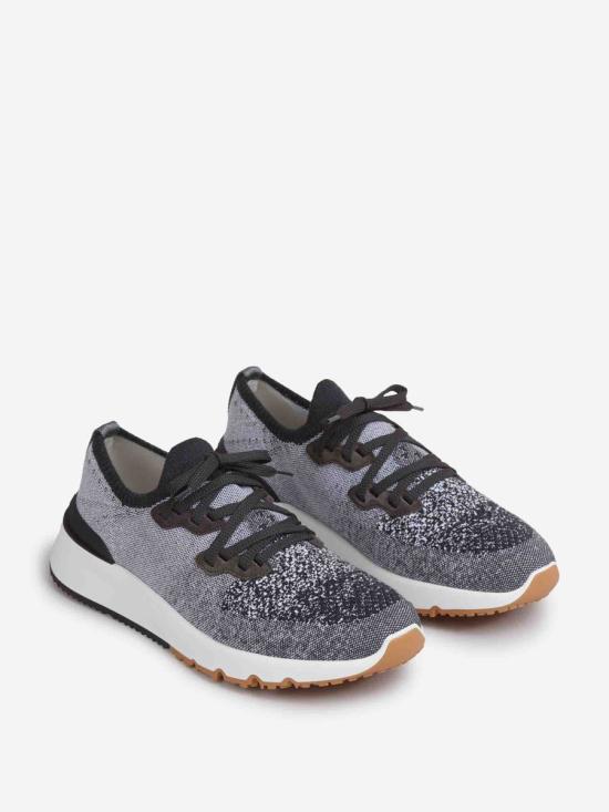 25FW 브루넬로 쿠치넬리 스니커즈 MZUKISO250 CMZ52BIANCO AMBRA ANTRACITE GREY - BRUNELLO CUCINELLI