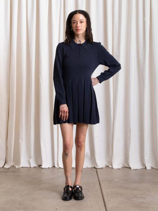  알리 골든 숏 원피스 폴로 드레스 - ALI GOLDEN