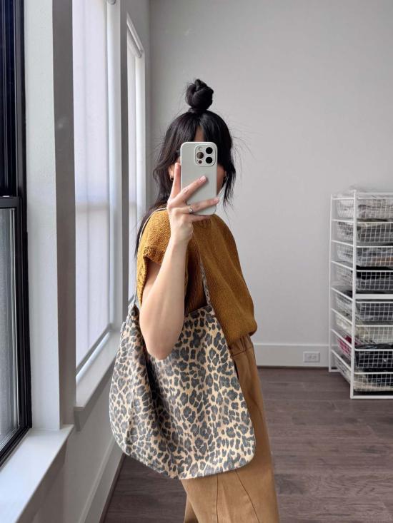  르 본 숍 크롭 팬츠 르봉샵 아크팬츠 토바코 - Le Bon Shoppe