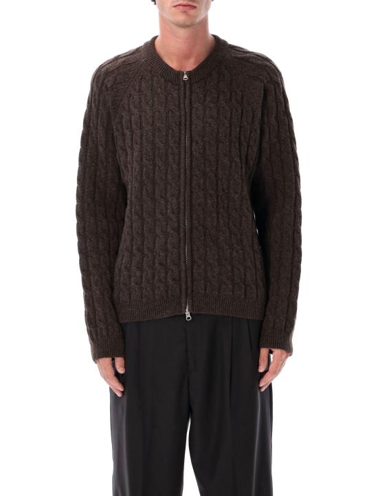 25FW 엠에프펜 니트웨어 M325 066 BROWN BROWN CABLE KNIT
