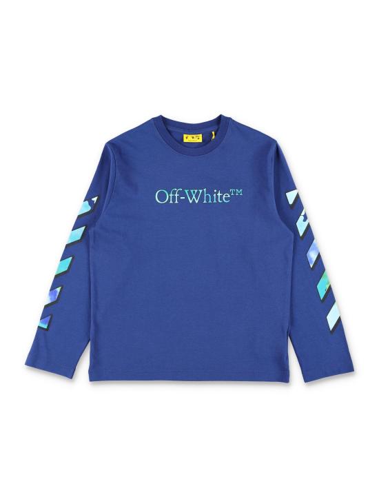 25FW [키즈] 오프화이트 트레이닝 상의 OBAB001F25JER004 4584 BLUETTE