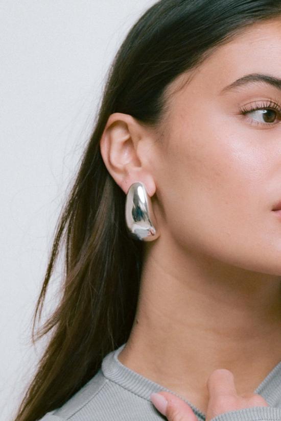  헤븐 메이헴 이어링 빈 귀걸이 실버 - HEAVEN MAYHEM