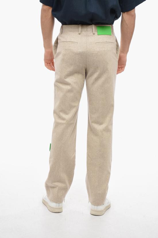  오프화이트 스트레이트 팬츠 OMCA248F22FAB0016100 Beige - OFF WHITE