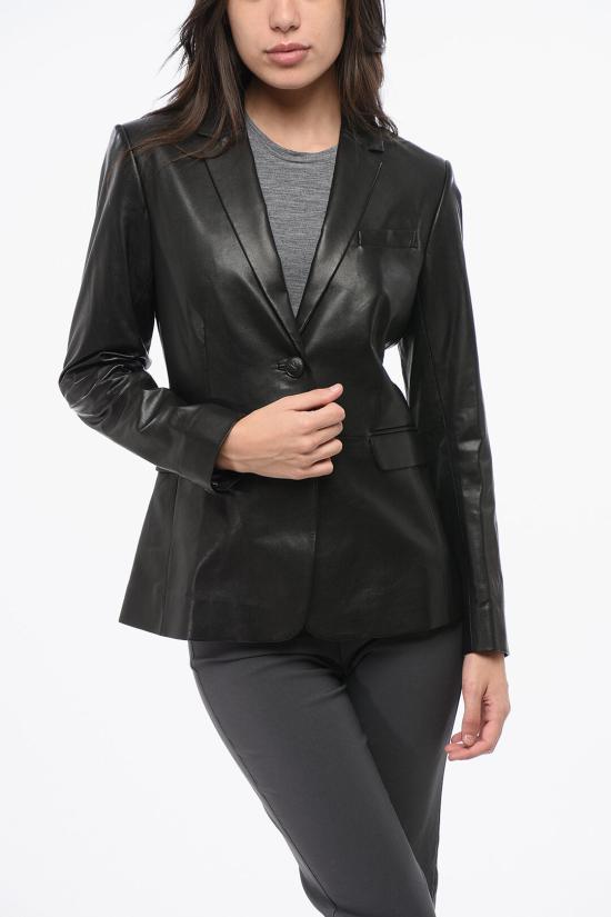  랙앤본 가죽 자켓 WAW23P4008NT08 0 BLACK Black