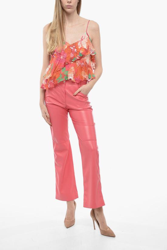  엠에스지엠 가죽 팬츠 3441MDP20237110 13 Pink - MSGM