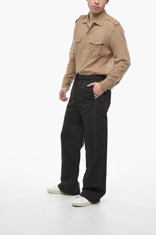  발렌티노 가라바니 스트레이트 팬츠 2V0RBK20 9D0 MYW Brown - VALENTINO GARAVANI