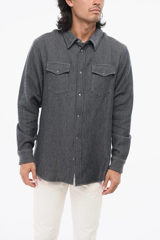  God's True Cashmere 긴팔 셔츠 GTC0085WPDENIMLABRADORITE Blue