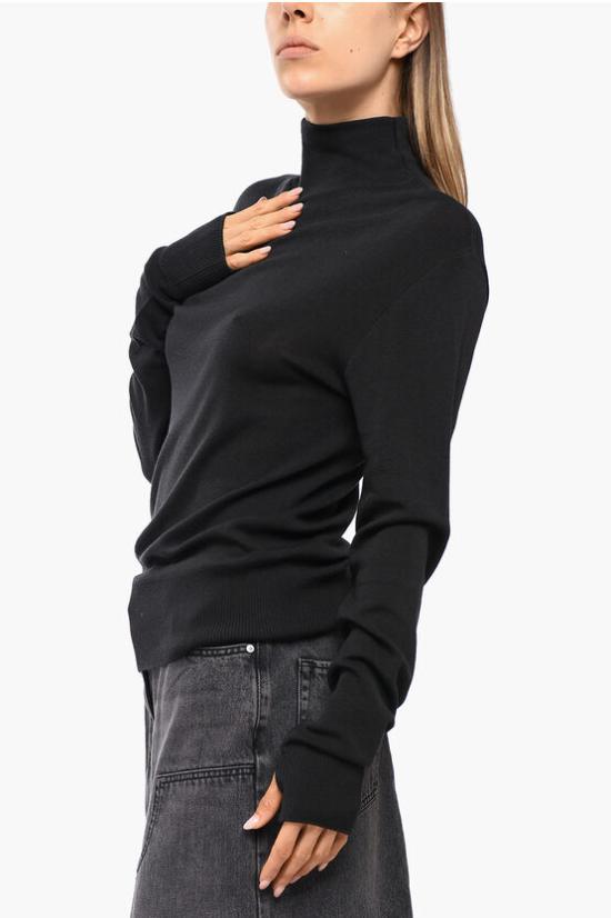  르메르 터틀넥 TO1280 LK1032 MU163 Black - LEMAIRE