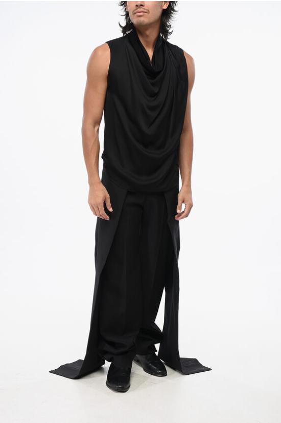  생로랑 민소매 티셔츠 795522 Y720W 1000 Black - SAINT LAURENT