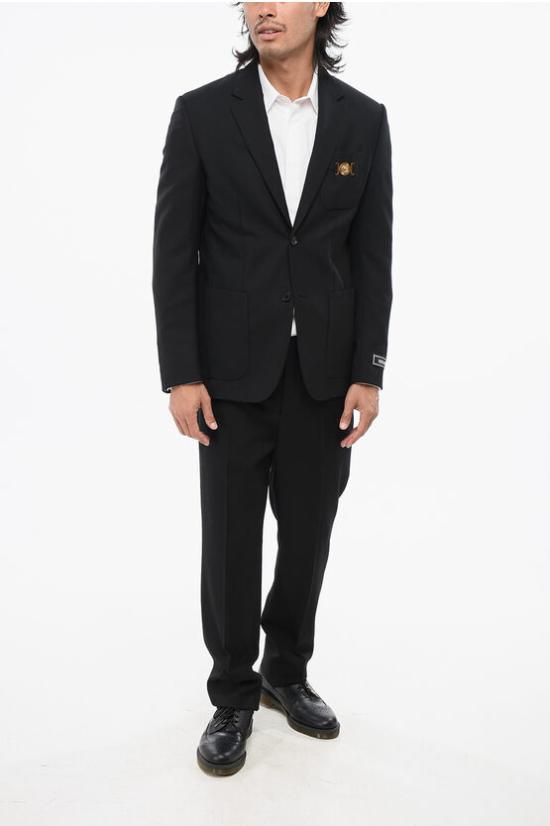  베르사체 수트 자켓 10106021A074541B000 Black - VERSACE