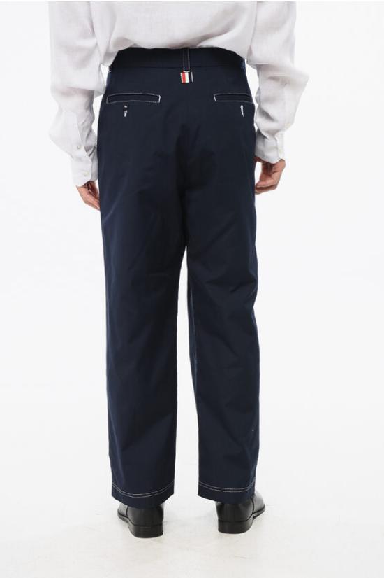  톰브라운 스트레이트 팬츠 MTU320U04502 415 Blue - THOM BROWNE