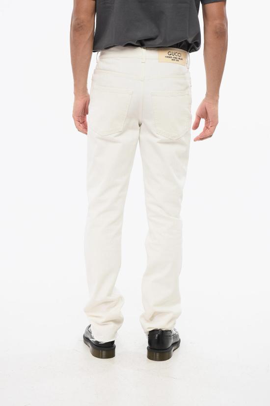  구찌 데님 팬츠 760651XDCOF9000 White - GUCCI