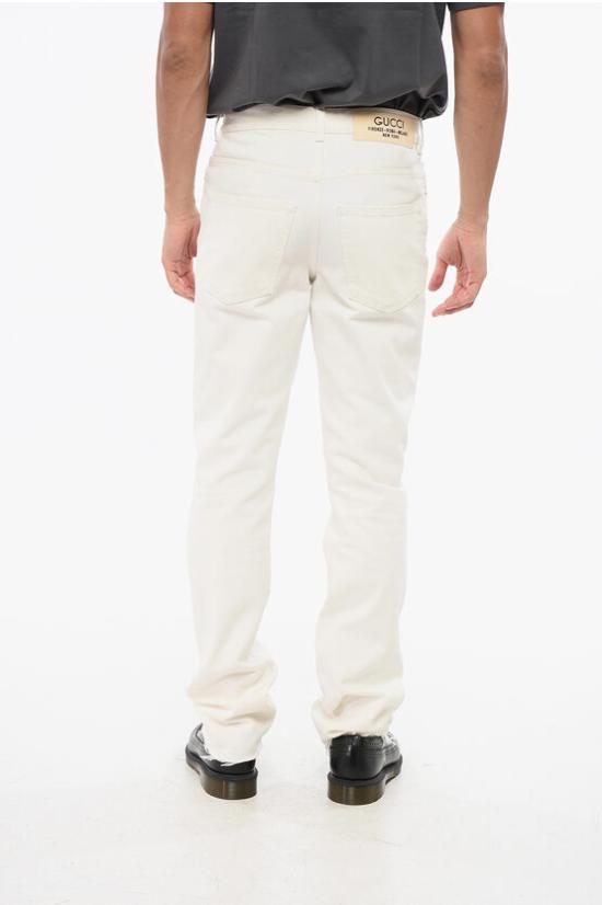  구찌 데님 팬츠 760651XDCOF9000 White - GUCCI