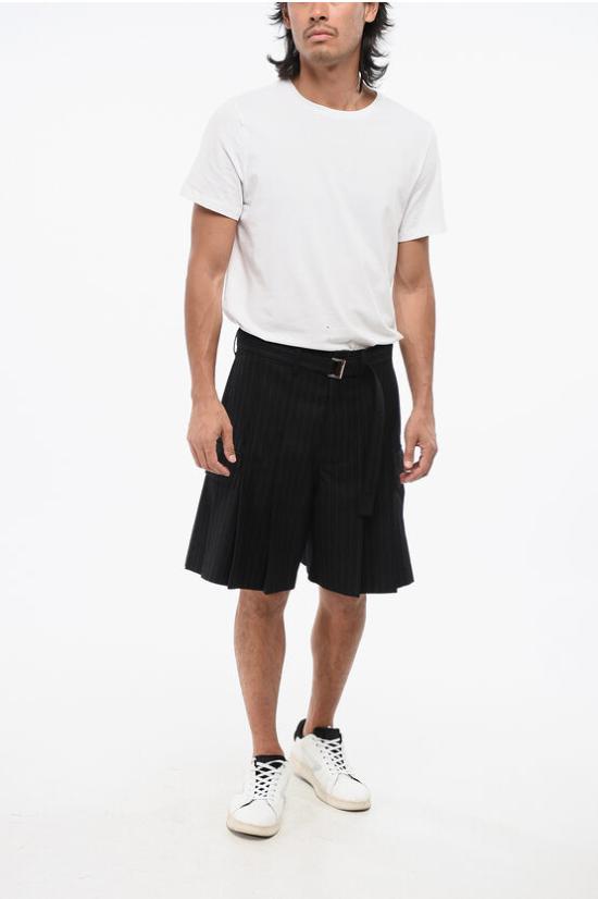  사카이 숏팬츠 24 03481M 001 Black - SACAI