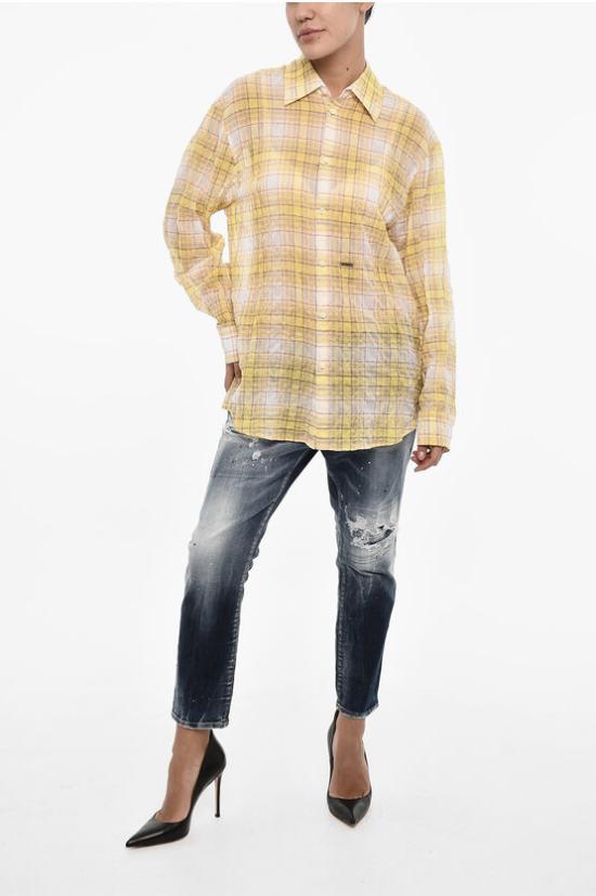  디스퀘어드2 블라우스 S72DL0745 S78590 001F Yellow - DSQUARED2