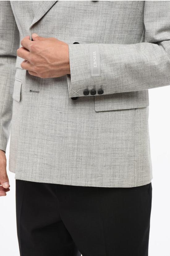  베르사체 수트 자켓 1016604 1A11264 1EB60 Gray - VERSACE